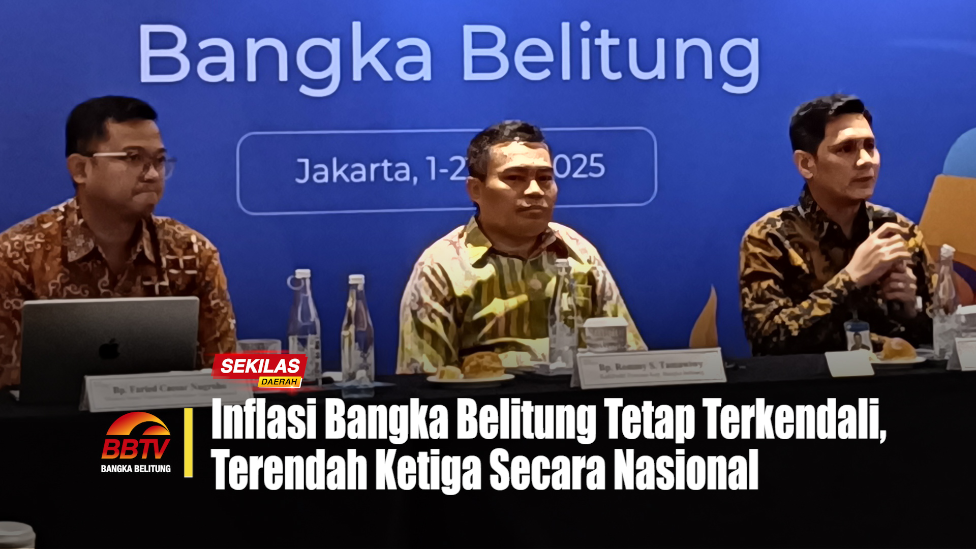 Inflasi Bangka Belitung Tetap Terkendali, Terendah Ketiga Secara Nasional